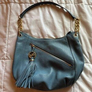 Michael Kors authentic blue shoulder bag , barely used